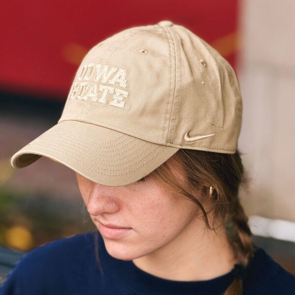 Nike Iowa State Beige FA26 Unstructured Adjustable Club Hat front